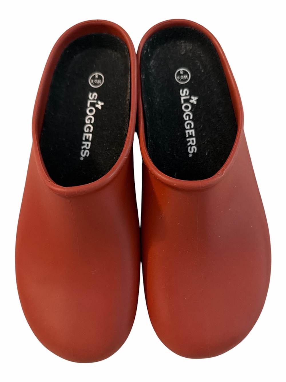 Sloggers Women's Brick Red Slip-On Clogs